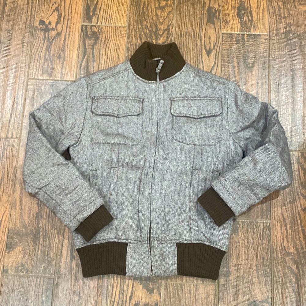 Ben Sherman mens brown tweed jacket in Small